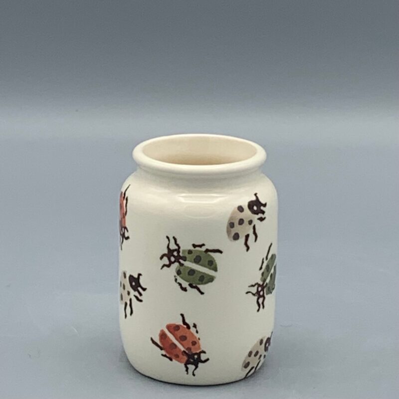 Small Jam Jar Orange Ladybirds