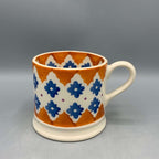 Small Mug Orange Blue Border B Choice