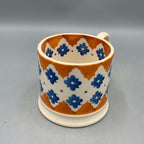 Small Mug Orange Blue Border B Choice