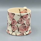 Small Mug Pink Cabbage White Butterfly
