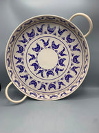 Large Handled Tin Tray Blue Hen