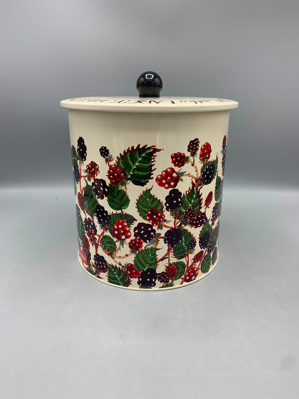 Tin Biscuit Barrel Blackberry