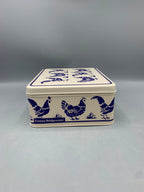 Medium Shallow Tin Blue Hen