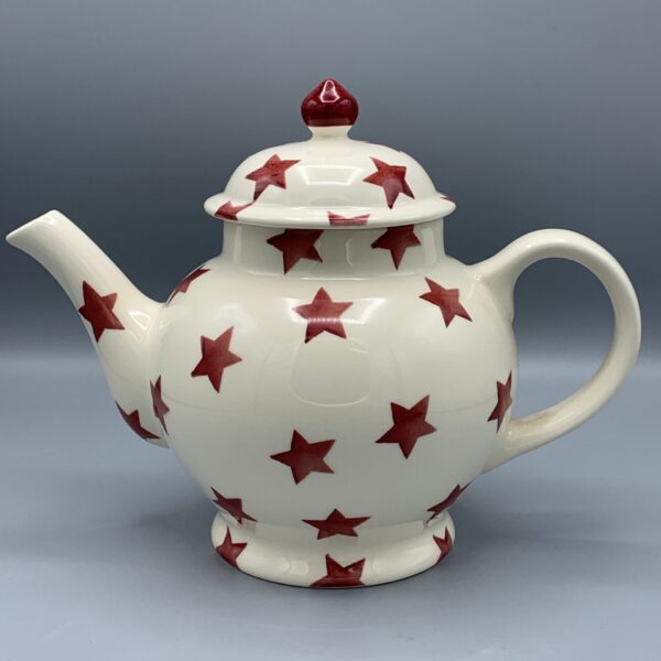 4 Mug Teapot Red Star