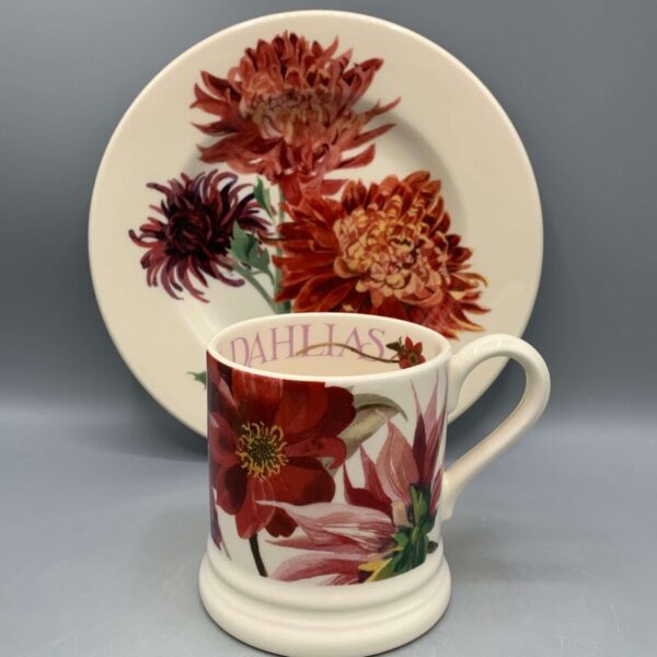 1/2 Pint Mug Red & Pink Dahlia B Keus - Afbeelding 3